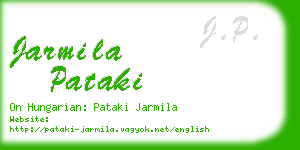 jarmila pataki business card